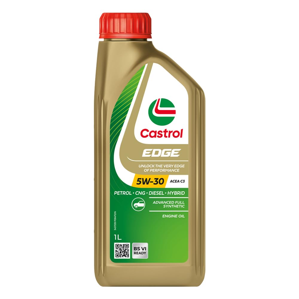 Castrol EDGE 5W-30 Advanced Full Synthetic Engine Oil | Power Boost Technology | 30% Improved Performance | For Petrol, Diesel, CNG & Hybrid Cars