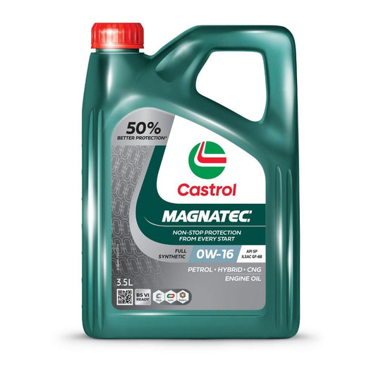 Castrol MAGNATEC 0W-16 (3.5L Pack) - Full Synthetic Engine Oil for Petrol/CNG, Hybrid and Diesel Cars (3.5L)