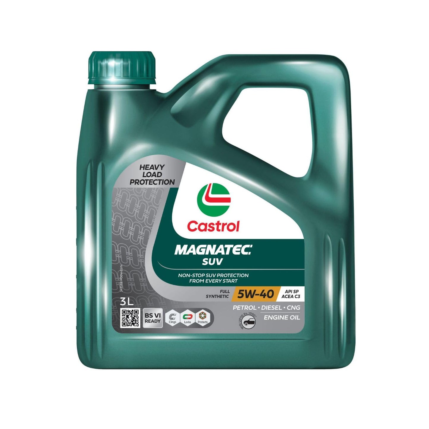 Castrol MAGNATEC SUV 5W-40 API S40 ACEA C3 Full Synthetic Engine Oil for Petrol, CNG and Diesel SUV