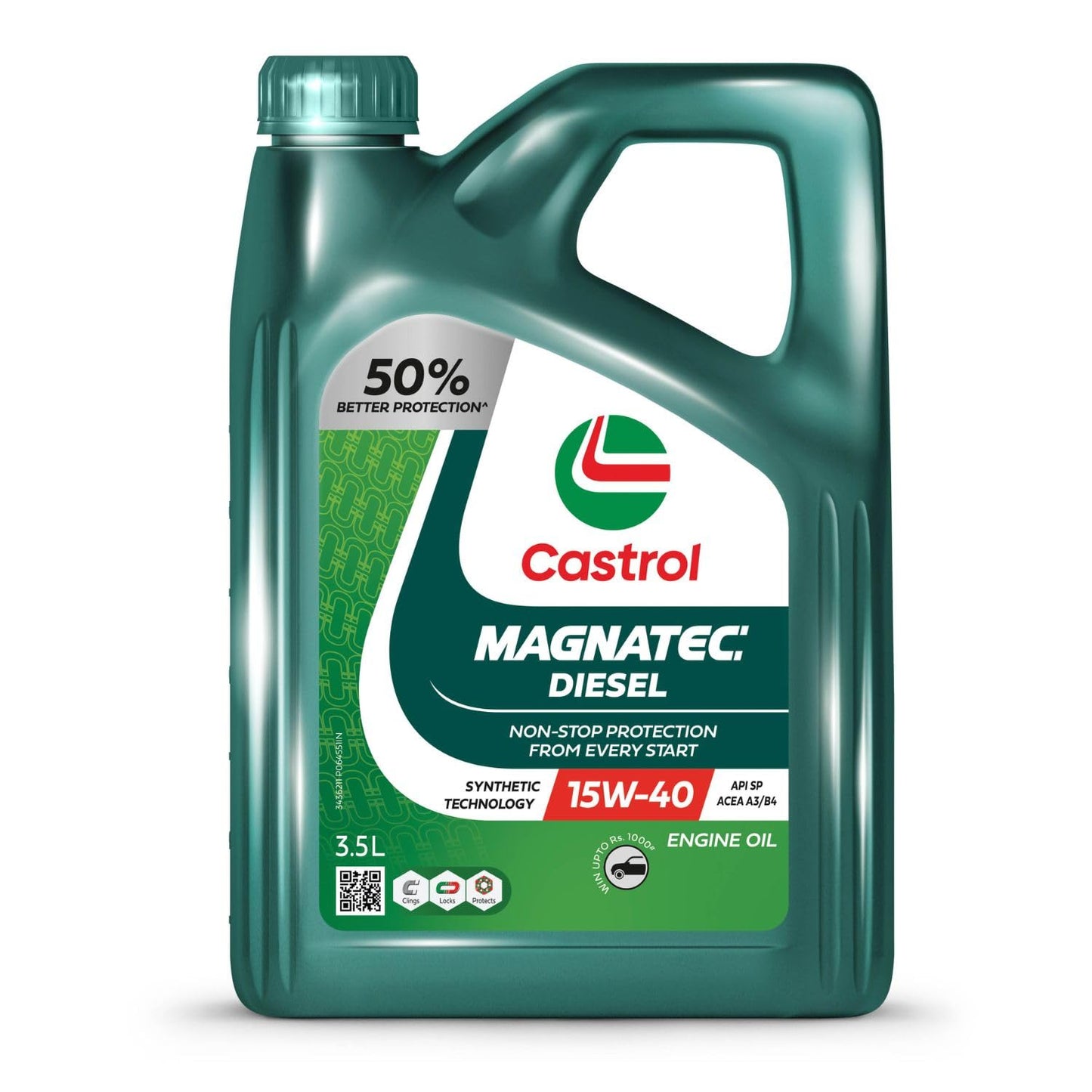 Castrol MAGNATEC Diesel 15W-40 Synthetic Engine Oil – Advanced Protection for Diesel Cars