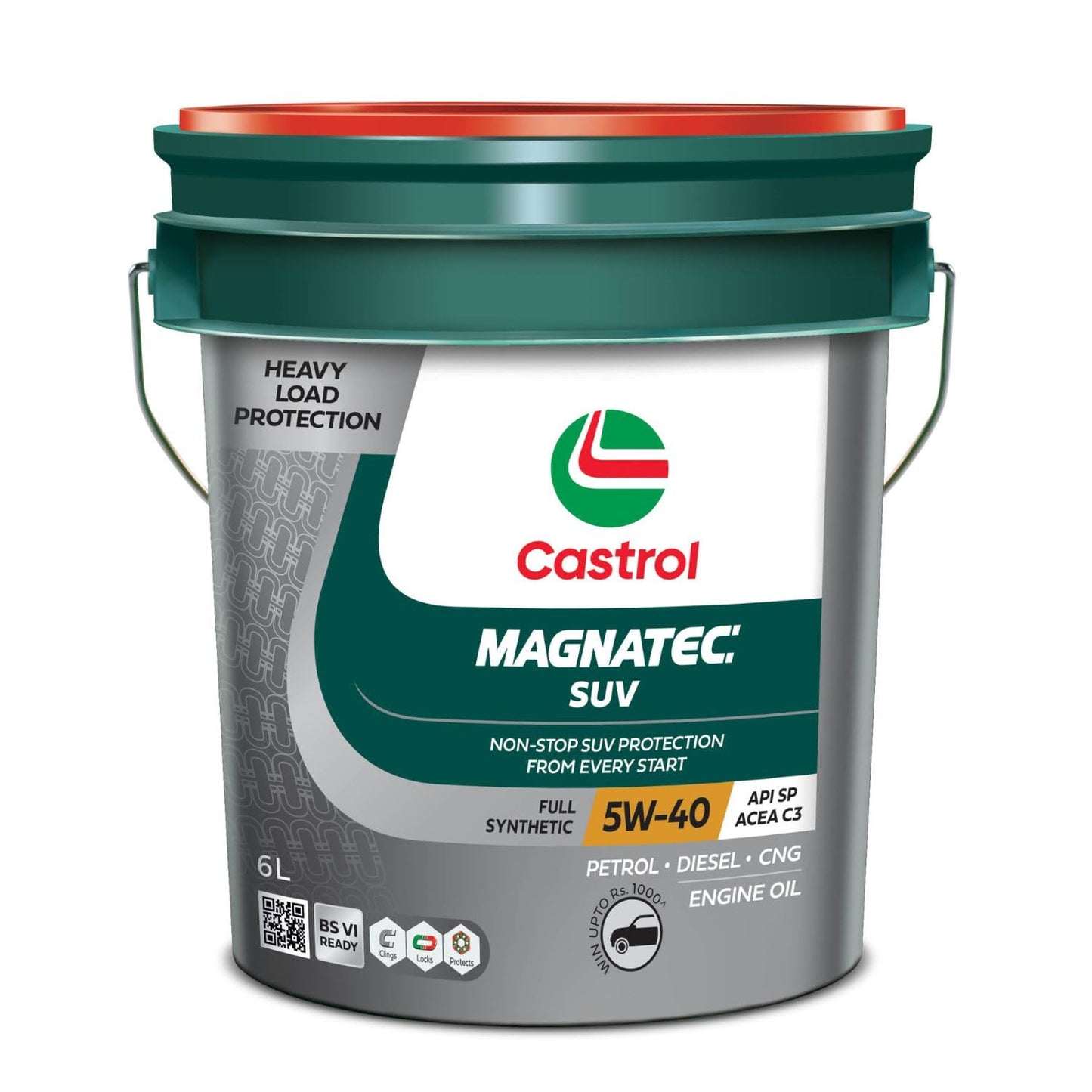 Castrol MAGNATEC SUV 5W-40 API S40 ACEA C3 Full Synthetic Engine Oil for Petrol, CNG and Diesel SUV