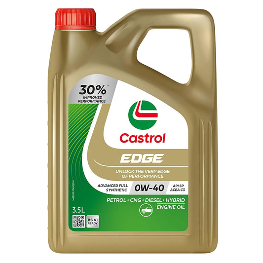 Castrol EDGE 0W-40 Advanced Full Synthetic Engine Oil | Power Boost Technology | 30% Improved Performance | For Petrol, Diesel, CNG & Hybrid Cars