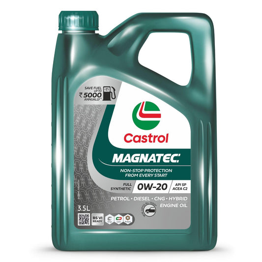 Castrol MAGNATEC 0W-20 - Engine Oil - Full Synthetic, BS6 Ready, API SP, ACEA C2, Dualock Technology for Petrol/CNG, Hybrid and Diesel Cars