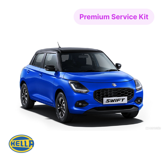 Hella Service Kit for Maruti Swift Diesel – Fully Synthetic Engine Oil, Oil Filter, AC Filter & Air Filter