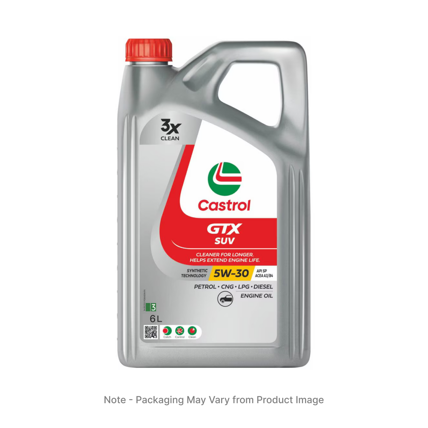 Castrol GTX SUV 5W-30 Synthetic Blend Engine Oil – API SL, ACEA A3/B4 for Enhanced SUV Protection