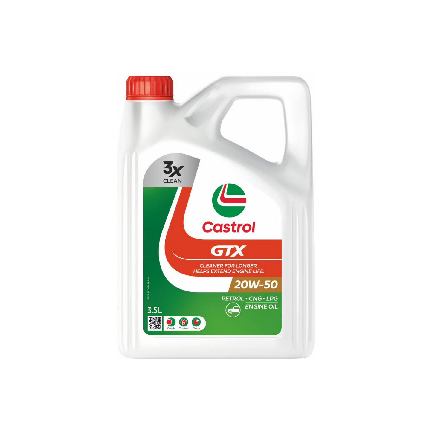 Castrol GTX 20W-50 API SL Conventional Oil for Petrol CNG LPG Engines